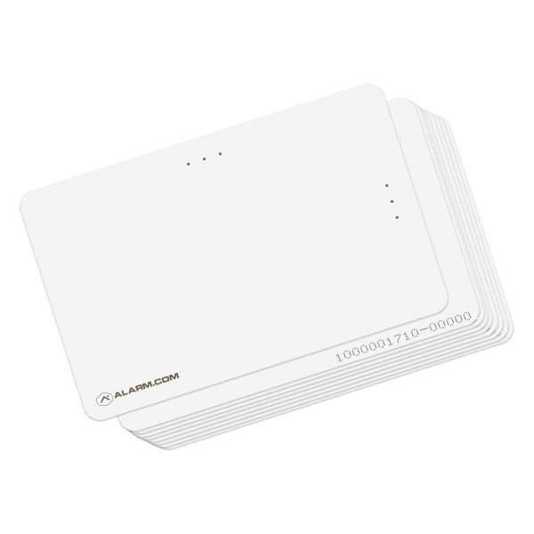 Alarm.com Smart + Proximity Access Cards, 125 KHz & 13.56 MHz, MIFARE DESFire EV2, LEAF Enabled, 25 Pack (ADC-AC-CARD-50D4)