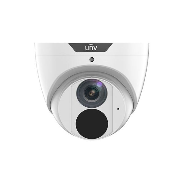 UNV FullHD 1080p (2MP) Prime I NDAA Compliant Weatherproof Turret IP Security Camera with a 2.8mm Fixed Lens, LightHunter Illumination Technology, and a Built-in Microphone (IPC3612SB-ADF28KM-I0)