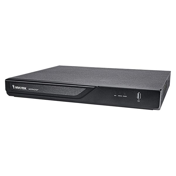 VIVOTEK ND9425P 4K Ultra HD NDAA and TAA Compliant 16-Channel PoE Network Video Recorder with 2 SATA HDD Bays and 16 PoE Ports