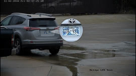 An example of a license plate capture with the NSC-LPR832-BT1 from Nelly's Security